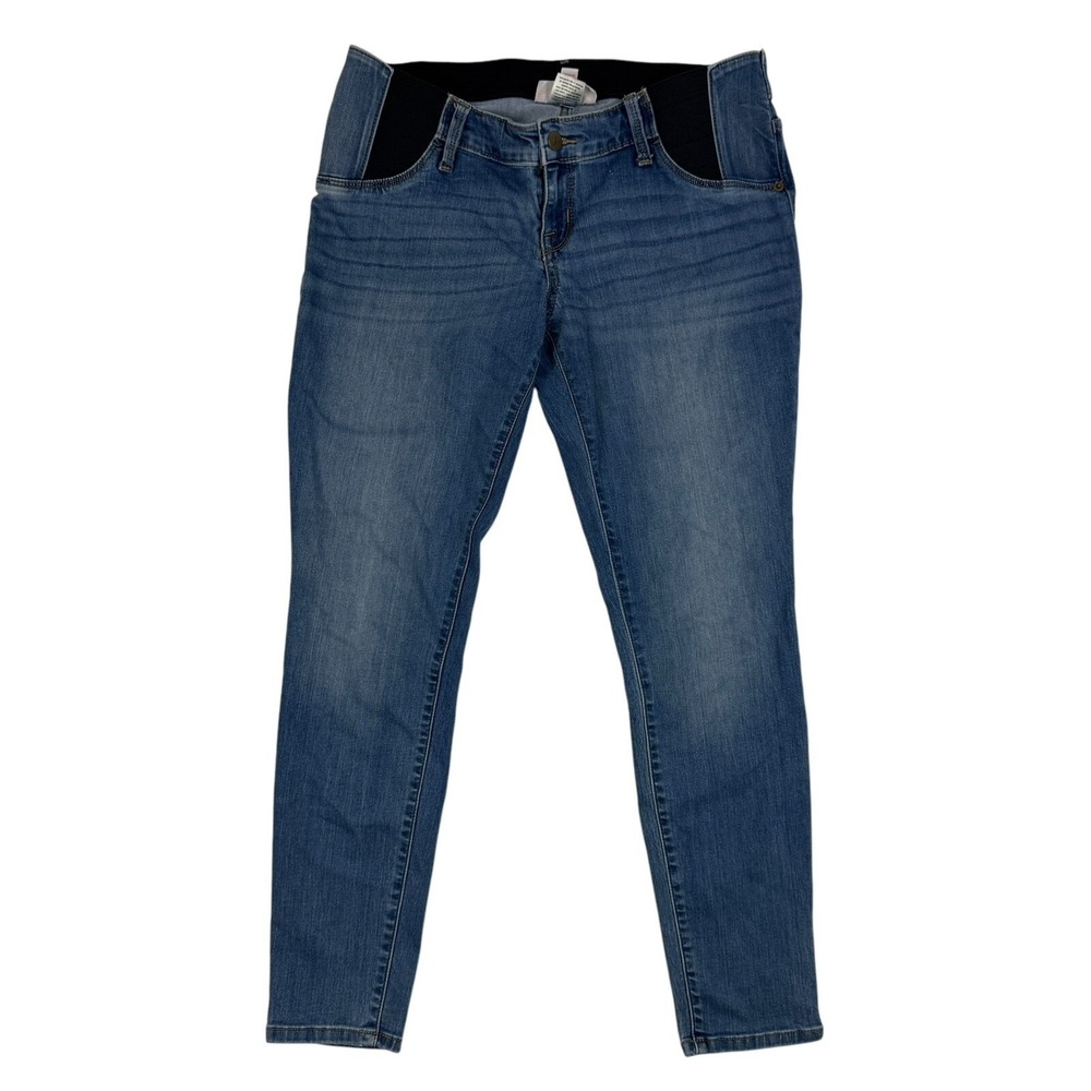 Isabel Maternity Skinny Jegging Denim Blue Jeans Sz 8 / 29 Cotton Blend Stretch‎